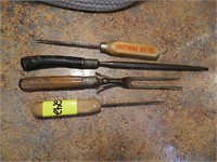 Vintage Fork, Steel, Advertising Ice Picks