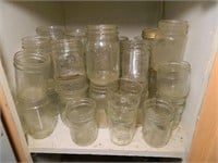 Cabinet Shelf Plus Box & Tote Canning Jars