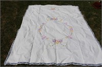 Embroidered Table Cloth & Pillow Cases