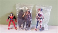 Katana, Hawkman, Harley Quinn Action Figures