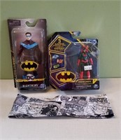 (2) DC Batman Action Figures - Nightwing,