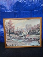 Peter Hayward Signed Oil Painting Vintage