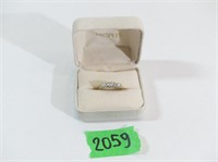 Ring - 10K Gold - Diamond, Size 7.25