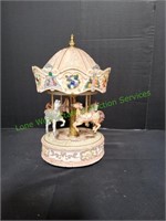 14" Horse Musical Carousel, Battery Operated