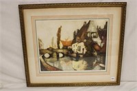 Framed French Print of Bond de la Sort le