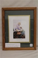 Framed "Ivey Hayes Harvesting Peanuts"