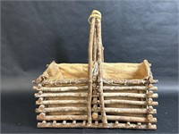 Wooden Dual Sided Basket