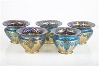 (5) LOETZ PHANOMEN ART GLASS SHADES