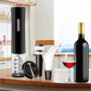 NEW Electric Wine Opener Set - Red