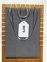 Sterling Silver Necklace & Bracelet Matching Set