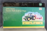 JOHN DEERE WOODEN SHELF WITH PEGS - NEW