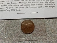 1909 VBD Lincoln cent coin
