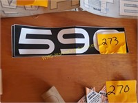 2 Model 590 Decals