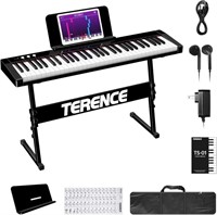 TERENCE Keyboard Piano with 61 Semi-weighted Keys