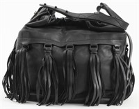 Stuart Weitzman Black Leather Hobo Bag