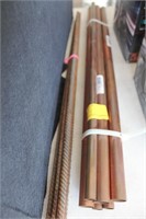 ASSORTED COPPER TUBING AND REBAR 37697, 37725