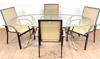 (5pc) Traditional Aluminum Patio Dining Group