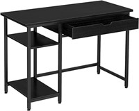 Rolanstar Computer Desk with Shelves and Drawer, 4