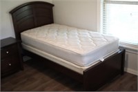 Twin Bed w/ 2 Drawer Nite Stand