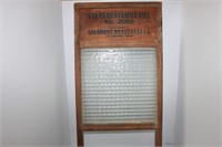 FAMILY SIZE GLASS WASHBOARD 24" TALL