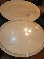 2 Oval Wooden Shape
