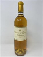 2003 Chateau d’ Yguem Sauternes White Wine.