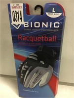 BIONIC RACQUETBALL GLOVES LARGE MENS RIGHT HAND