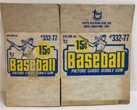 1977 Topps Baseball Card Factory Case Box