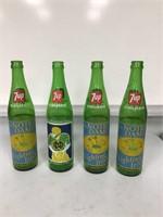 4 Notre Dame 7-UP Bottles