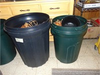 (2) Trash Cans full of Fall Decor