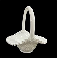 9.5 “ x 9.5 “ Fenton Hobnail Basket