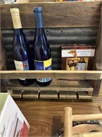 Wine bottle and shelf decor