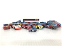Collection of Nascar cars and truck