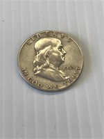 1953 S Franklin Silver Half Dollar