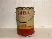 Vintage Steel Oil Can - Shell