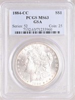 1884-CC PCGS MS63 GSA Silver Dollar Coin
