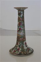 Antique Chinese Rose Medallion Candlestick