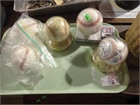 5 SIGNED BASEBALLS