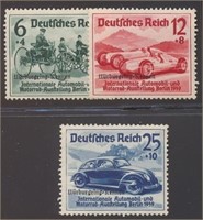 GERMANY #B141, #B142 & #B143 MINT FINE-VF H