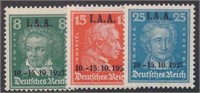 GERMANY #363, #364 & #365 MINT VF H