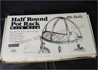 Old Dutch Half Round Pot Rack ~ Chrome Finish