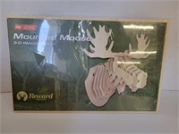 Wood 3D moose puzzle (new)