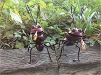 2 Ants Drinking a Corona Metal Art