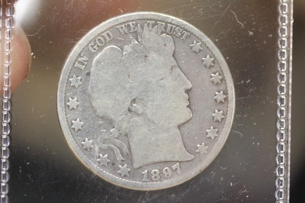 1897-P Barber Silver Half Dollar