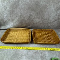 2 Woven Trays