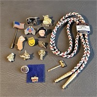 Assorted Fraternal Pins, etc. -Masonic, Eagles