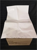 New 250 white plastic bags 18x28in, 5mil