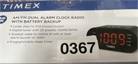 TIMEX ALARM CLOCK RETAIL $20