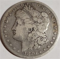 S - 1880 MORGAN SILVER DOLLAR (9)