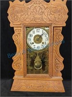 Gingerbread oak kitchen clock
